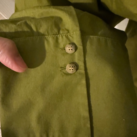 Sezane Millie Shirt Olive - Size 14 - Picture 5 of 8